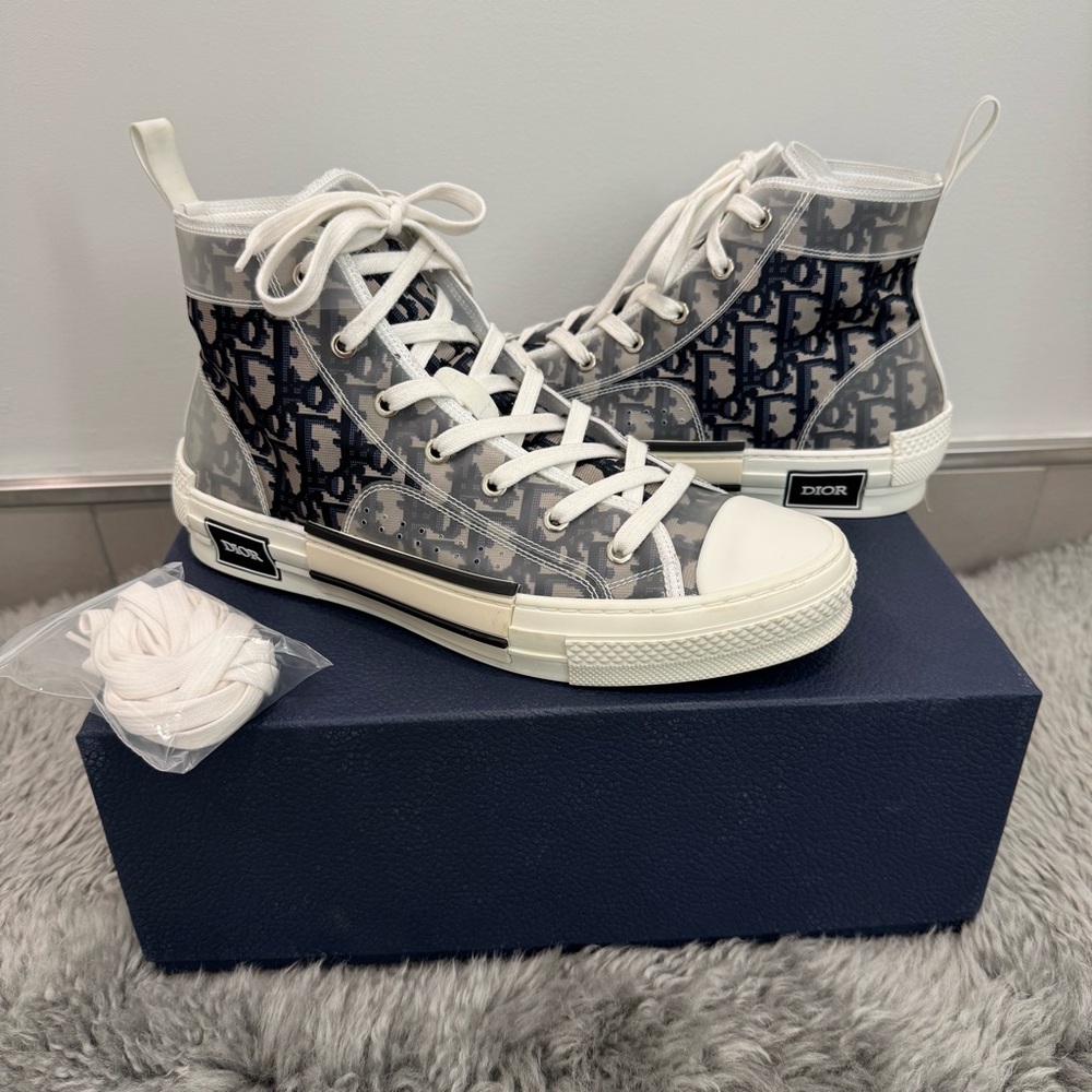 Dior B23 High-Top Oblique Sneakers
